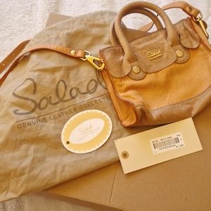 Salad NWT Mini Peach & Tan Purse